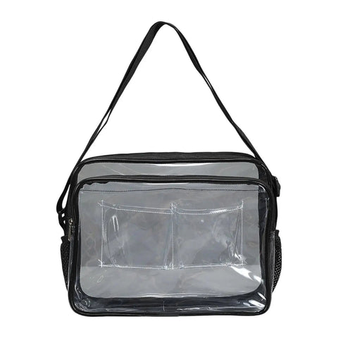 Keep Static Outta Your Circuit Boards With This Antistatic Clear Crossbody Tool Bag Featuring An Adjustable Strap for easy carrying.