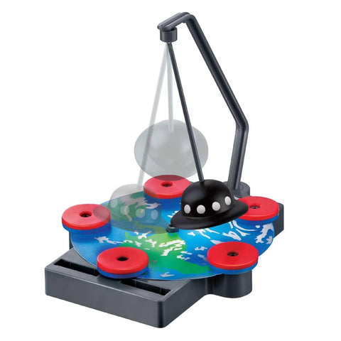 Hands-On Magnet Exploration Kit For Kids Ages 5 And Up With Magnetic Toys Wand And U-Shaped Magnet, UFO game piece swinging on pivot