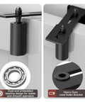 Heavy Duty Slide Gate Roller Guide With L Rear Post Steel Bracket Sliding Gate Hardware Kit Support Assembly for gates