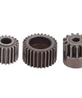 Spur Gear Set With Motor Gear For Axial SCX10 And SCX10 II 90046 90047 RC Car Transmission Gears, high-strength steel, close-up view.