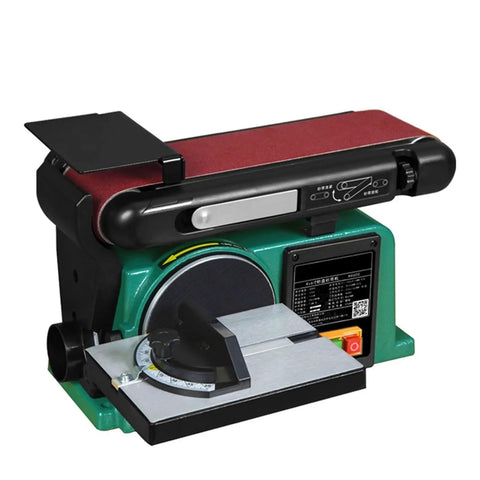 Heavy Duty 550W Electric Belt Sander And Polishing Machine With Adjustable Angle Table, compact benchtop tool for woodworking