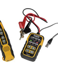Pro Grade Wire Tracer Tone Generator Kit For Ethernet, Telephone, Speaker, Coax, Video And Data Cables, black and yellow design