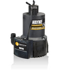 iSwitch Auto On-Off Submersible Pump, 0.25 HP, reinforced thermoplastic, black; compact design for basements, sump, pools