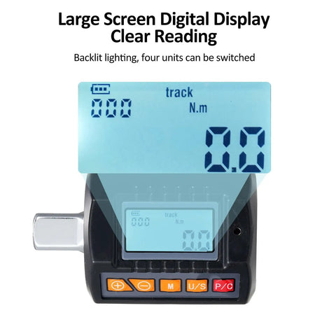 Pro Jeffergarden Digital Torque wrench with electric precision showing large screen display for clear reading.
