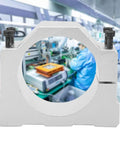 Aluminum CNC Motor Bracket Mount Clamp Kit With Screws 80mm Clamp For Spindle CNC Engraving Milling Machine Durable High Precision Holder Easy Install Tight Fit And No Slip, front view