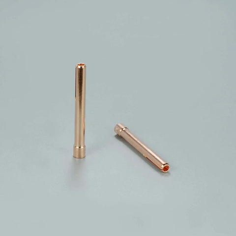 Pro Grade TIG Collet 10N25 One Eighth Inch Tungsten Orifice 3.2 mm For QQ300 PTA DB SR WP Series TIG Torch pack of ten; two collets on display