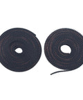 Rubber Timing Belt Kit For K2 Plus 3D Printer With XY Synchronous Belts And Posts Easy Install For Precise Motion And Minimal Layer Shifts Ideal DIY Print Repair And Routine Maintenance, two coiled black rubber belts