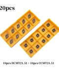Carbide Turning Inserts Set For Lathe Tools Featuring DCMT070204 55 Degree Rhombic And CCMT060204 80 Degree Rectangle