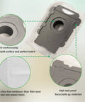 Close-up of 20 Pack Roomba Vacuum Bags For All Clean Base Automatic Dirt Disposal Replacement Bags showcasing material details.