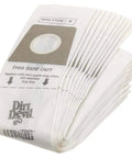 Type U Vacuum Bags For Ultra MVP, Magnum MVP And Swivel Glide Vacuums Pack Of 10 White Replacement Bags