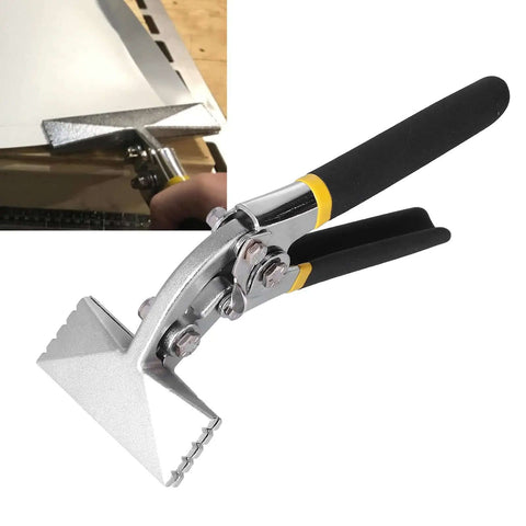 Alloy Steel Hand Seamer with Folding Pliers and Rubber Grip for Sheet Metal Bending in HVAC Window Design 80mm