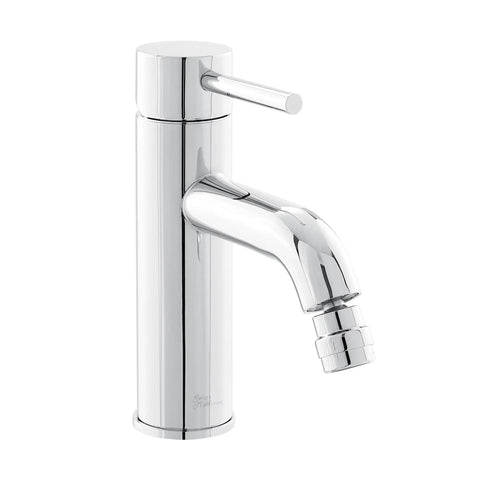 Ivy Bidet Faucet Chrome Finish With Solid Brass Construction One Hole Installation 1.2 GPM Flow Single Handle Hot And Cold Control Modern Sleek Look For A Fresh High Style Bath Upgrade