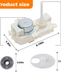Dimensions of Diverter Valve Motor for Whirlpool Dishwasher Replacement 120V 60Hz With Beefed-Up Heavy Duty HSC Perfect Fit Seal