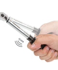 Hand operating One Quarter Inch Drive Dual Direction Click Torque Wrench Ten To One Hundred Fifty Inch Pounds Range Includes Zipper Case And Manual Pro Grade Build With Smooth Click For Precise Fastener Tightening In Automotive And Machinery Maintenance