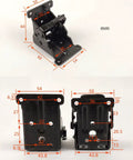 90 Degree Folding Self Locking Hinge For Furniture with dimensional measurements, heavy duty iron hardware for tables and shelves