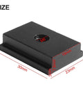 Set Of 5 M6 Thread Aluminum Alloy Sliders for Mounting with black finish and dimensions 30mm x 23mm x 19mm visible