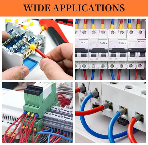 Insulated Wire Ferrule Kit 240 PCS End Terminals For Car Audio Electronics And Communications AWG 10 12 8 4 in wiring applications
