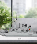 Destroyer Battleship Building Set With 528 Pieces For Kids And Adults Interactive Warship Model, 15 IN x 8 IN