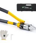 8T Hydraulic Flange Spreader Portable Separator With Alloy Steel Pliers Fast Oil Return Max 30mm Spread Yellow with case