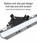 Cut Through Ceramic Like Butter Using This Heavy Duty 45 Degree Tile Chamfering Jig Fits 115 125mm Grinders Desktop Stone Polisher Guide For Slick Clean Bevels On All Projects, showcasing anti-slip pad design.