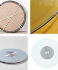Heavy Duty 80cm Lazy Susan Turntable with Tempered Glass Top, underside view showing anti collision edge and sturdy base