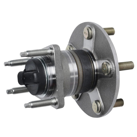 Close-up of Rear Wheel Bearing Hubs With ABS 5 Lug Fits Chevy Malibu 2004-2012 HHR 2008-2010 Cobalt 2009-2010 Pontiac G6