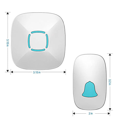 Super Loud Long Range Waterproof Wireless Doorbell Kit With 36 Chimes And Adjustable Volume, 1000 Feet Operating Range, Crystal Clear Sound And LED Flash Alerts, Built For Home Use, Dustproof And Easy Clean, Includes One Receiver And One Door Button