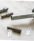2Pcs Engine Timing Cover Dowel Pins Set For Timing Tool Kit Replacement Car Engine Tools No Fuss Easy Install Durable Dowel Pins With Precise Alignment Reliable Engine Timing Gasket Cover Pin Replacement, silver metal pins