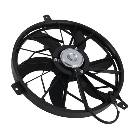 Top Shelf Slick Radiator Cooling Fan Assembly Direct Swap For 2004 Jeep Grand Cherokee 4 Liters And 2004 Through 2006 Jeep Liberty Engines Knockout Quality Replacement, single rad fan unit.