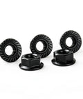 M10x1.5 Serrated Flange Hex Nuts Anti Loosening Black Oxide Finish 15mm Nut Size 21.8mm Flange 10mm Height 20 Pack