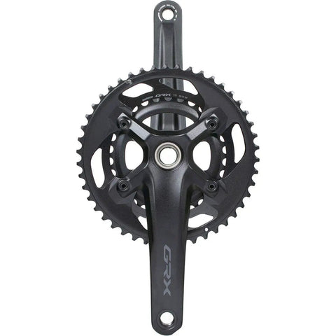GRX FC RX600 11 Speed Crankset With 172.5mm Arms 46T And 30T Chainrings 110 80 BCD Hollowtech II Spindle Interface Aluminum Black Finish