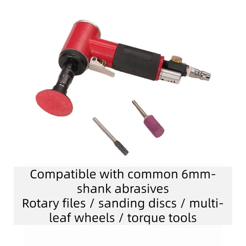 This Badass Pneumatic Air Angle Grinder Packs A Knockout 16000 Rpm Right Angle Die Design with 6mm shank abrasives.
