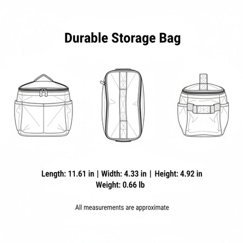 42L Water Resistant Camping Gear Storage Bag For Cookware And Outdoor Supplies Portable Drawstring Organizer dimensions