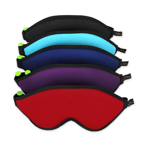 Block Out Eye Mask With Earplugs For Deep Sleep And Travel Black One Size Lightweight Polyester Cozy Comfort Blocks Light And Noise Includes Reusable Earplugs Easy Care Hand Washable Sleep Aid, five color masks