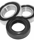 Heavy Duty Washer Tub Seal And Bearing Repair Kit Slides Right In To Hush Up Squeaky Drums And Bring Back That Crisp Spin Motion On All Top Loaders, showing three durable bearings.