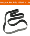 Heavy Duty Rubber Motorcycle Rim Strip 17 Inch By 1 Inch Protects Inner Tube From Spoke Nipples Durable Tire Rim Band Guards Against Punctures And Abrasion