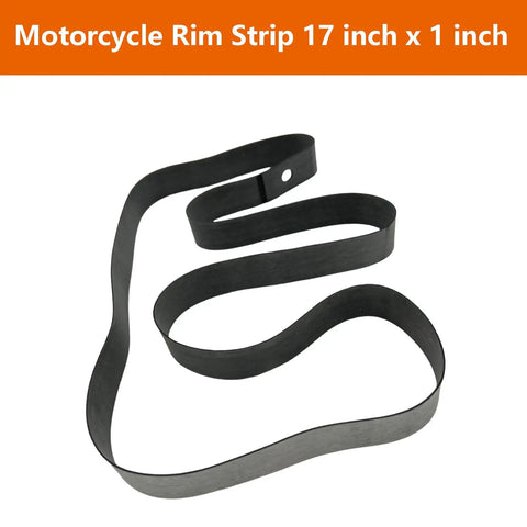 Heavy Duty Rubber Motorcycle Rim Strip 17 Inch By 1 Inch Protects Inner Tube From Spoke Nipples Durable Tire Rim Band Guards Against Punctures And Abrasion