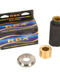 Rubex Hub Kit RBX-100 For Evinrude Johnson BRP Outboard Engines, 90-300 HP, display with box and components, 15 tooth