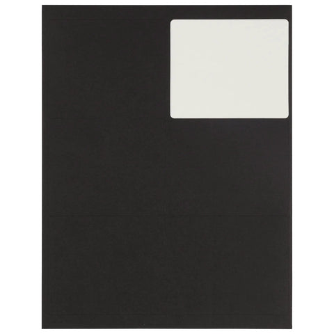 No Fuss Peel And Stick Shipping Address Labels In Sharp Black Large 3.3 By 4 Inches Top Grade Paper 120 Count Pack for mailing use.