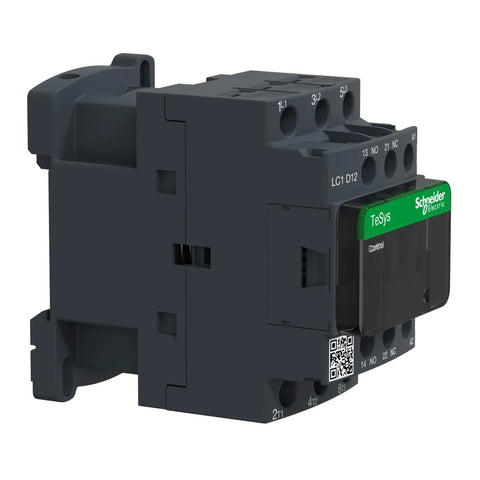 Beefy 120V AC Coil 3-Pole Non Reversing Contactor with 1 NO and 1 NC Auxiliary Contacts, 12 Amp Inductive Rating, 220-240V, 3 HP