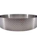 Perforated Round Tart Ring, 6 Inch Diameter And 1.4 Inch Height, Perfect For Golden Crispy Tart Crusts, Bakery Grade Bakeware, France