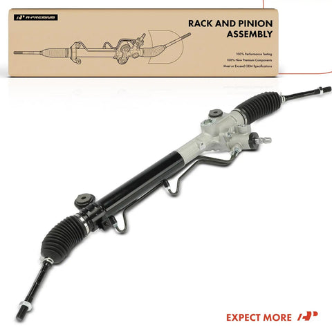 Toyota Sienna Hydraulic Power Steering Rack And Pinion With Inner Tie Rods And Dust Boots For Left Hand Drive Only 2004 2006 3.3L And 2007 2010 3.5L Replacement, front view