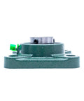 Pillow Block Bearing 1 Inch Bore Set Of 2 UCF205 16 Square Flange Mounted Cast Iron Housing With Chrome Steel Ball Bearings Built Tough For Heavy Duty Use, square flange bearing