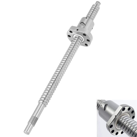 Anti Backlash Ball Screw RM1605 1000mm Lead With 16mm Diameter And 5mm Pitch End Machined For CNC Machines, Low Noise, Smooth Operation