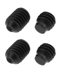 Four Pack R8 Spindle Alignment Screws For Bridgeport Vertical Milling Machines in black durable steel construction