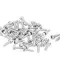 M4x14mm Stainless Steel Self Tapping Hex Socket Head Cap Screws 100 Pack 304 Grade Hex Drive Silver For Wood Metal Plastic