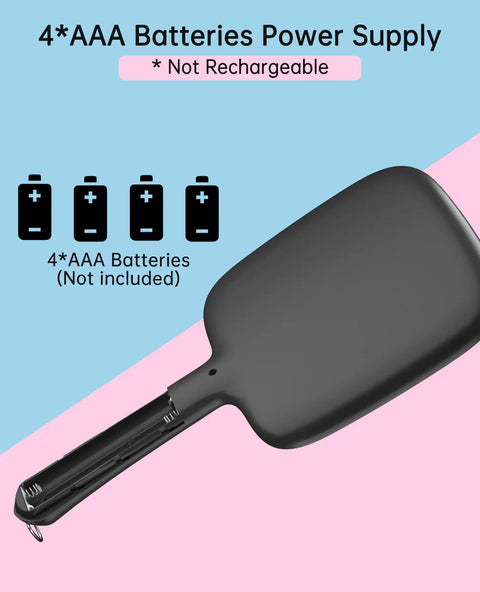 Battery compartment of Lighted Handheld Mirror With Three Color Temperature And Dimmable Lights For On The Go Makeup Hair Styling