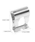 Universal Auto Windshield Wiper Linkage Repair Clips Kit Built Tough With Heavy Duty Stainless Steel, 3.2cm long clip shown.