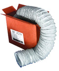 4 Inch By 50 Feet Flexible Duct Hose White For Home HVAC Venting Heavy Duty Vinyl Ducting Easy Install Long Reach Air Vent Line