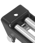 4 Way Winch Roller Fairlead Built To Last 4500 Lb High Strength Steel Cable Guide For Electric Winches Rugged Low Friction Wire Rope Support In Harsh Environments, black steel roller fairlead close-up